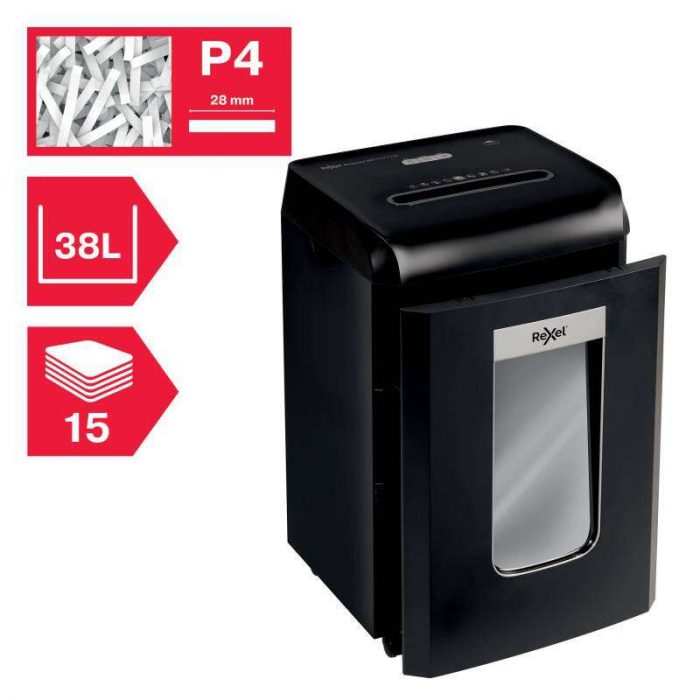 Alquiler de destructora de papel Rexel Promax Qs Rsx1538 - Imagen 2