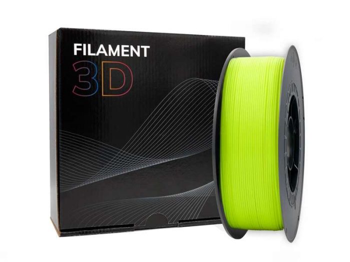 Filamento PLA 1.75mm 1kg Amarillo Fluorescente