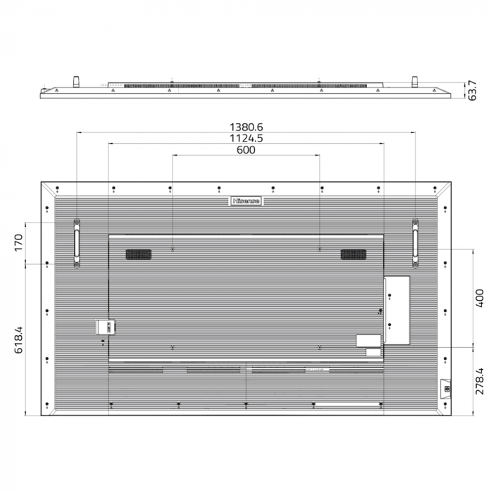 Pantalla para Escaparate HISENSE DLED 4K 75" Monitor Profesional - Imagen 3